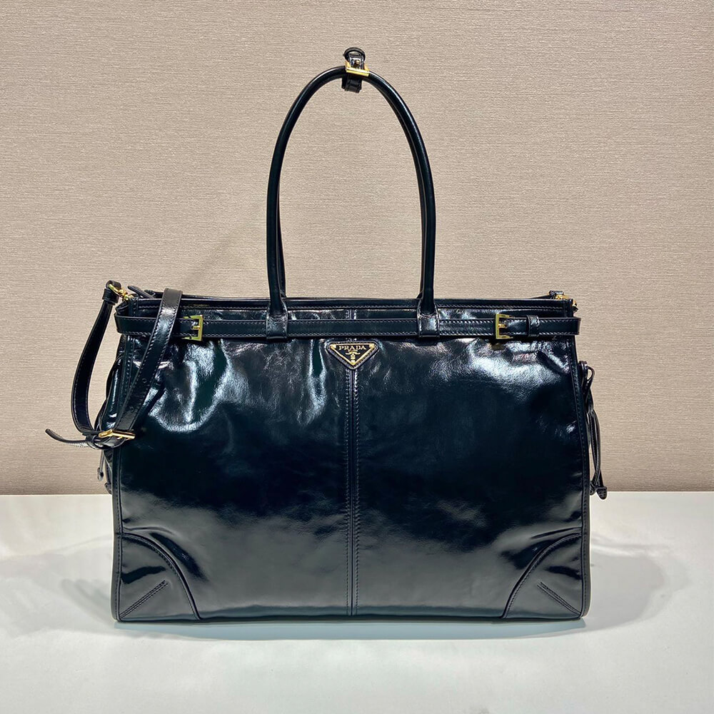 Prada Extra large leather handbag(high-end grade)